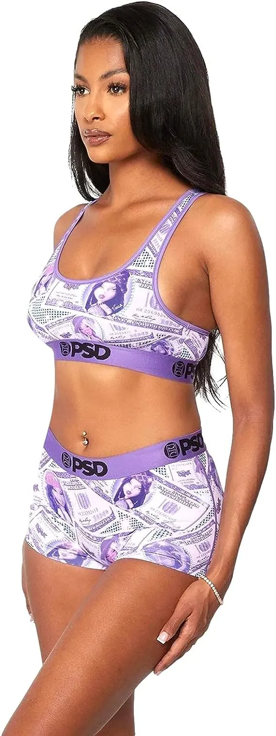 PSD Women's Bratz Billz Purple Boy Shorts