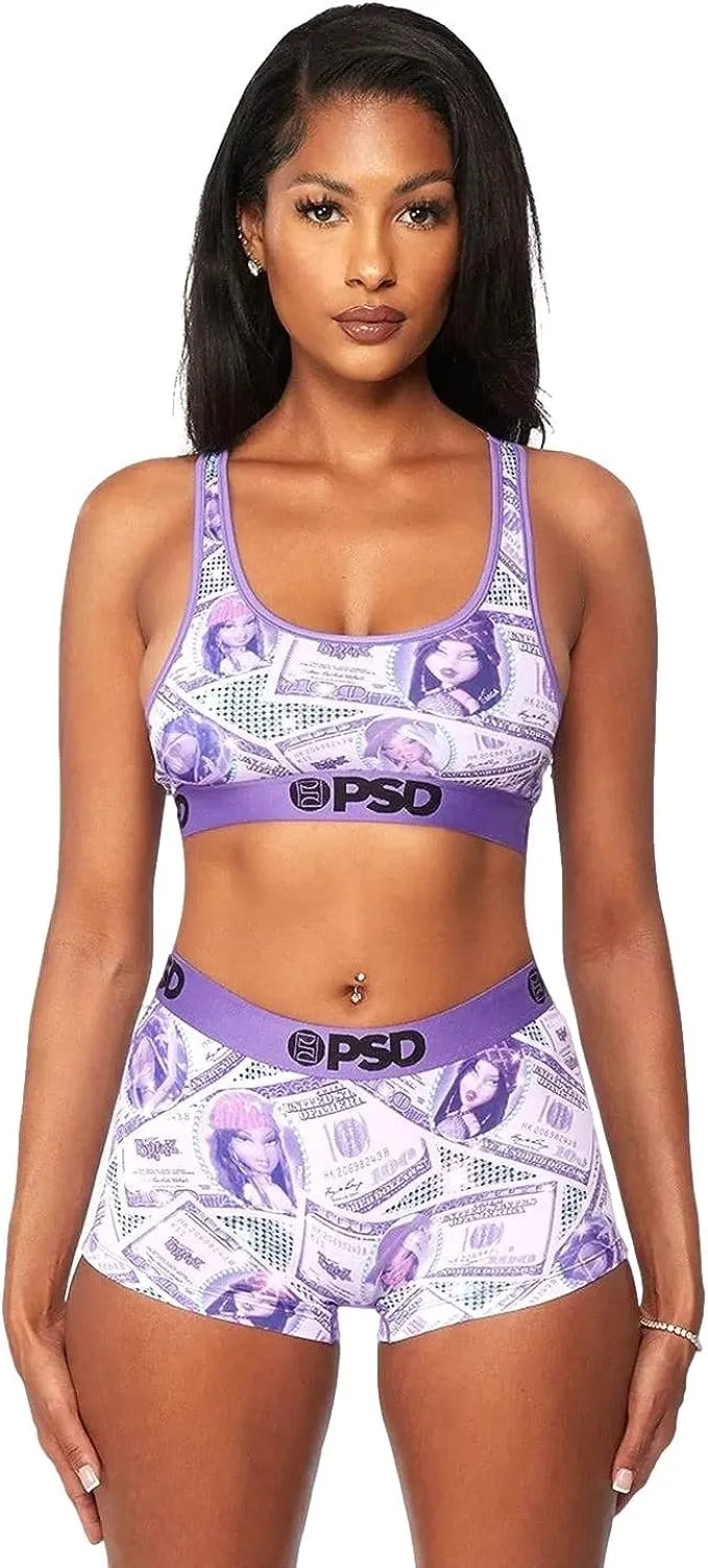 PSD Women's Bratz Billz Purple Boy Shorts