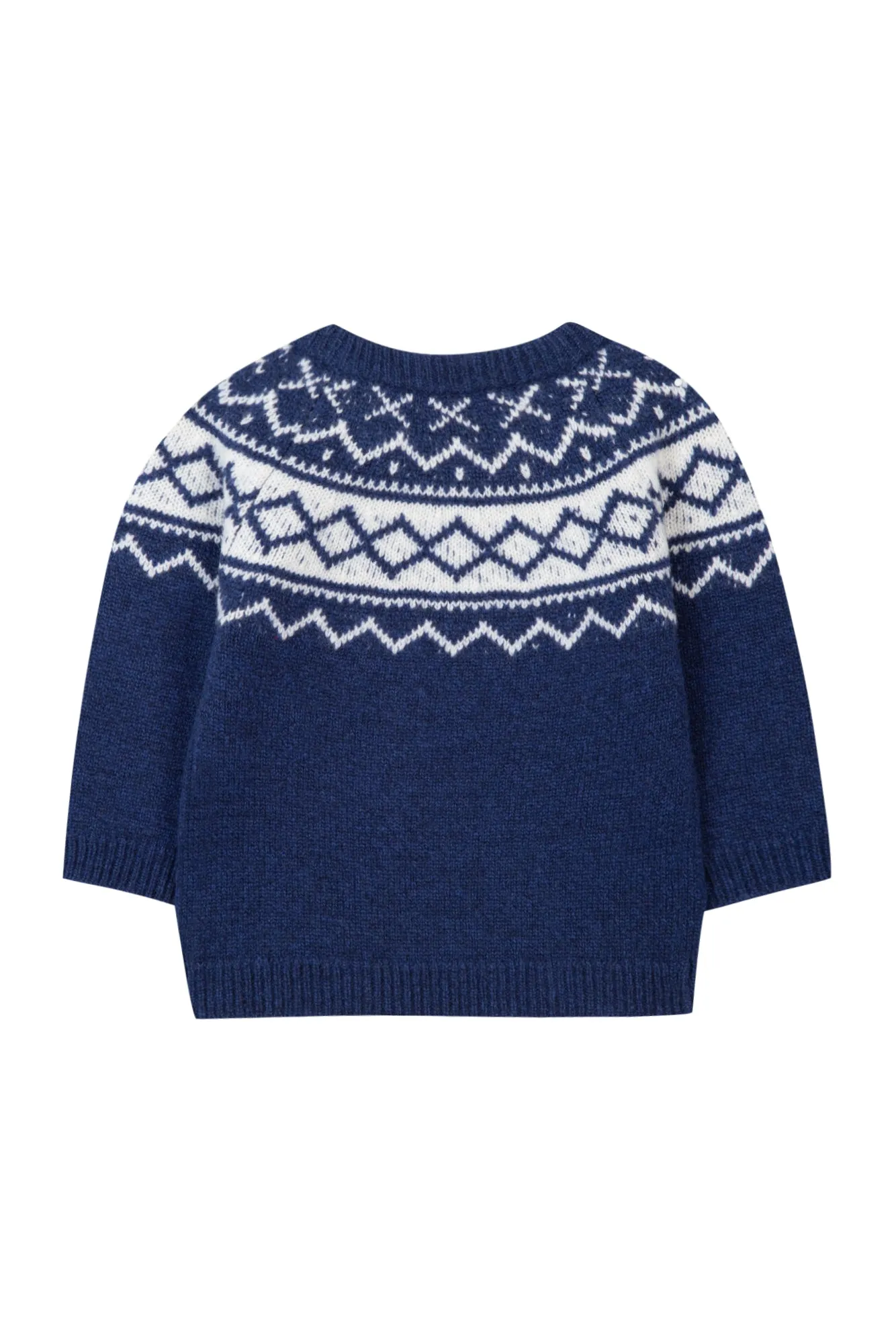 Pull - Bleu roi jacquard