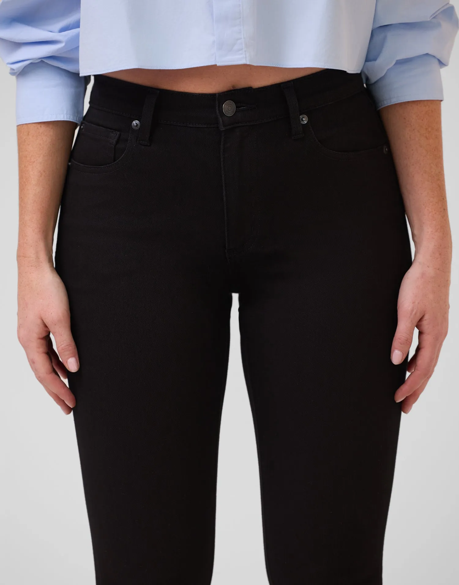 RACHEL CLASSIC RISE SKINNY JEANS / BLACK