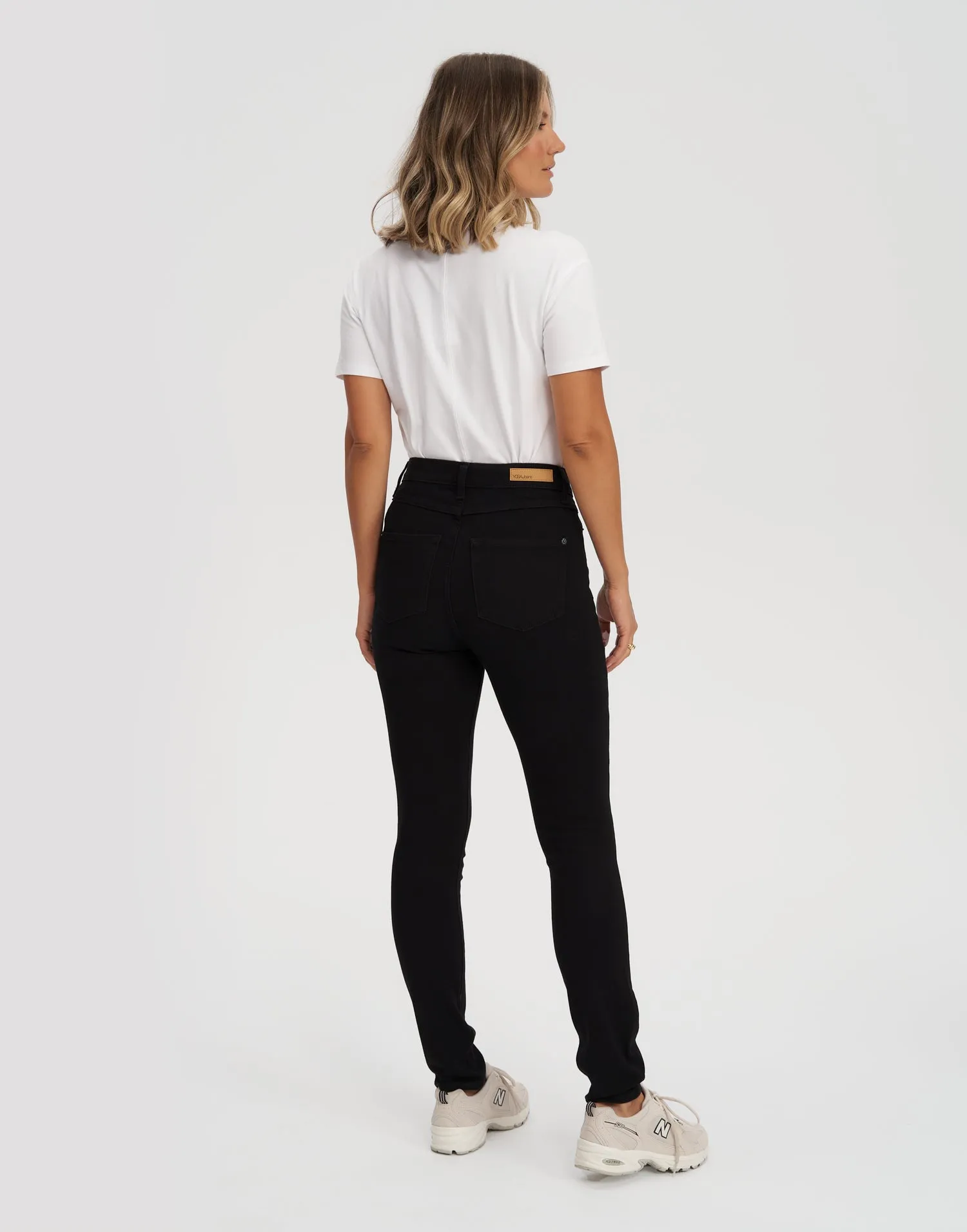 RACHEL HIGH RISE SKINNY JEANS / BLACK