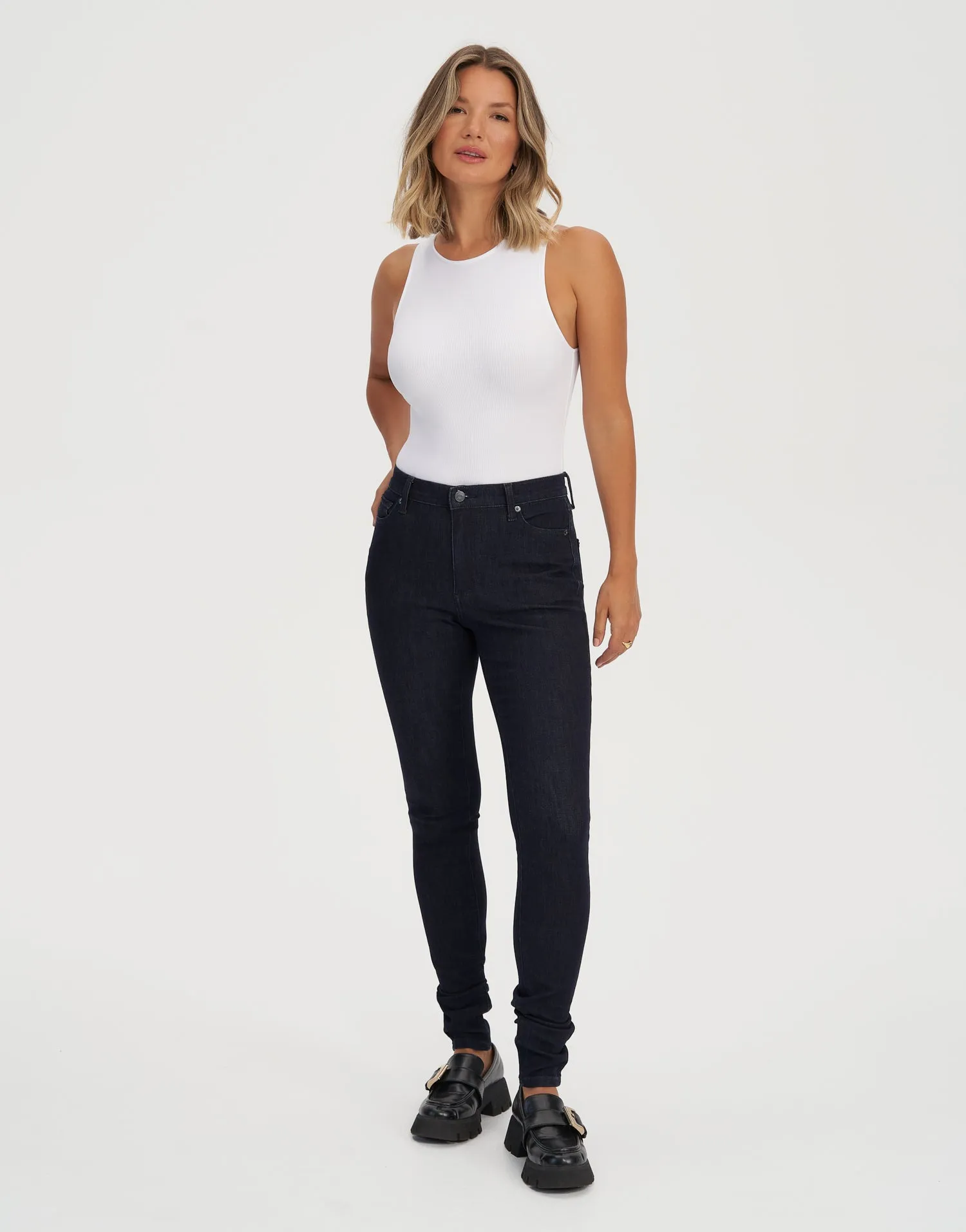 RACHEL SKINNY JEANS / 34" PRAGUE