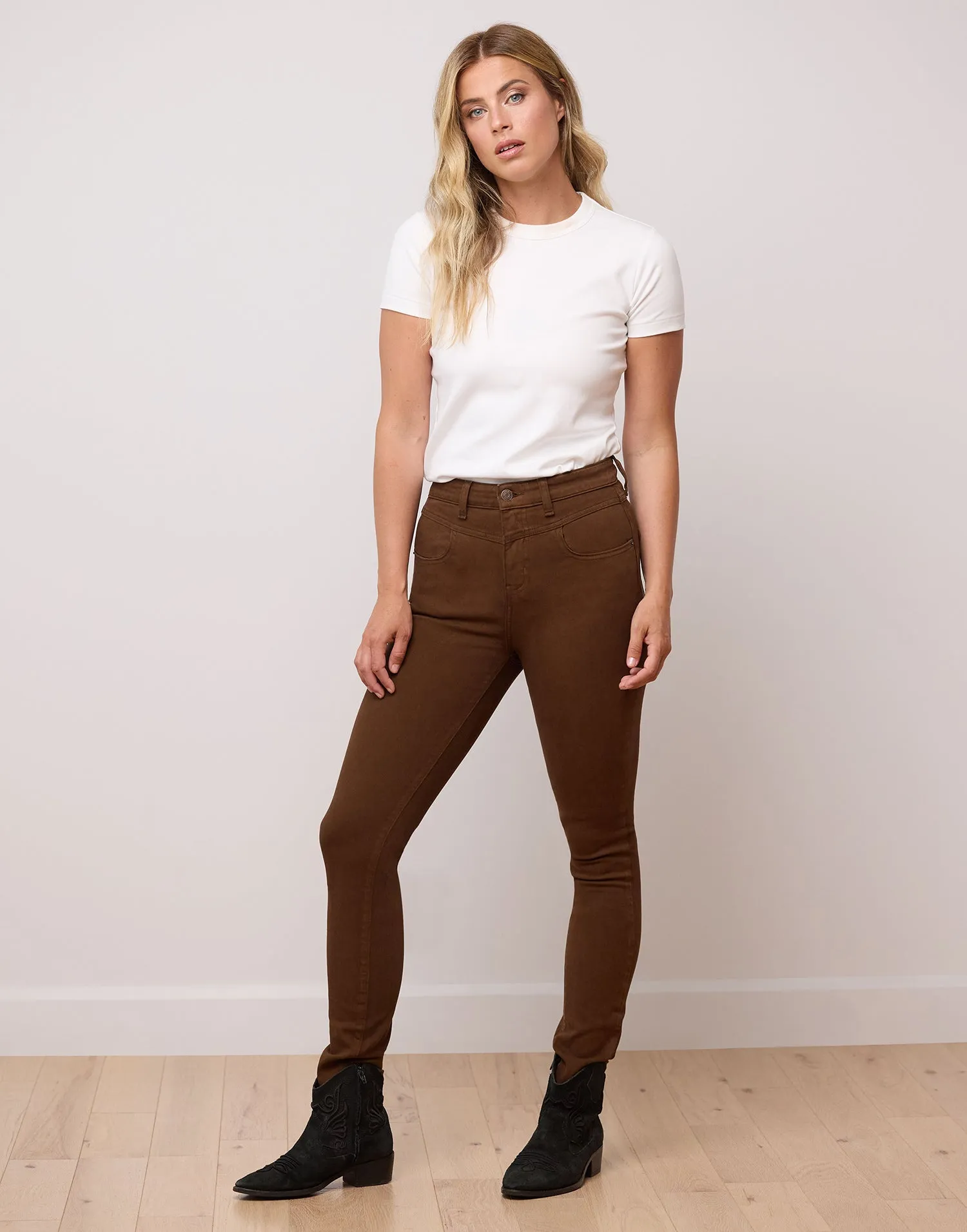 RACHEL SKINNY JEANS / COCOA BROWN