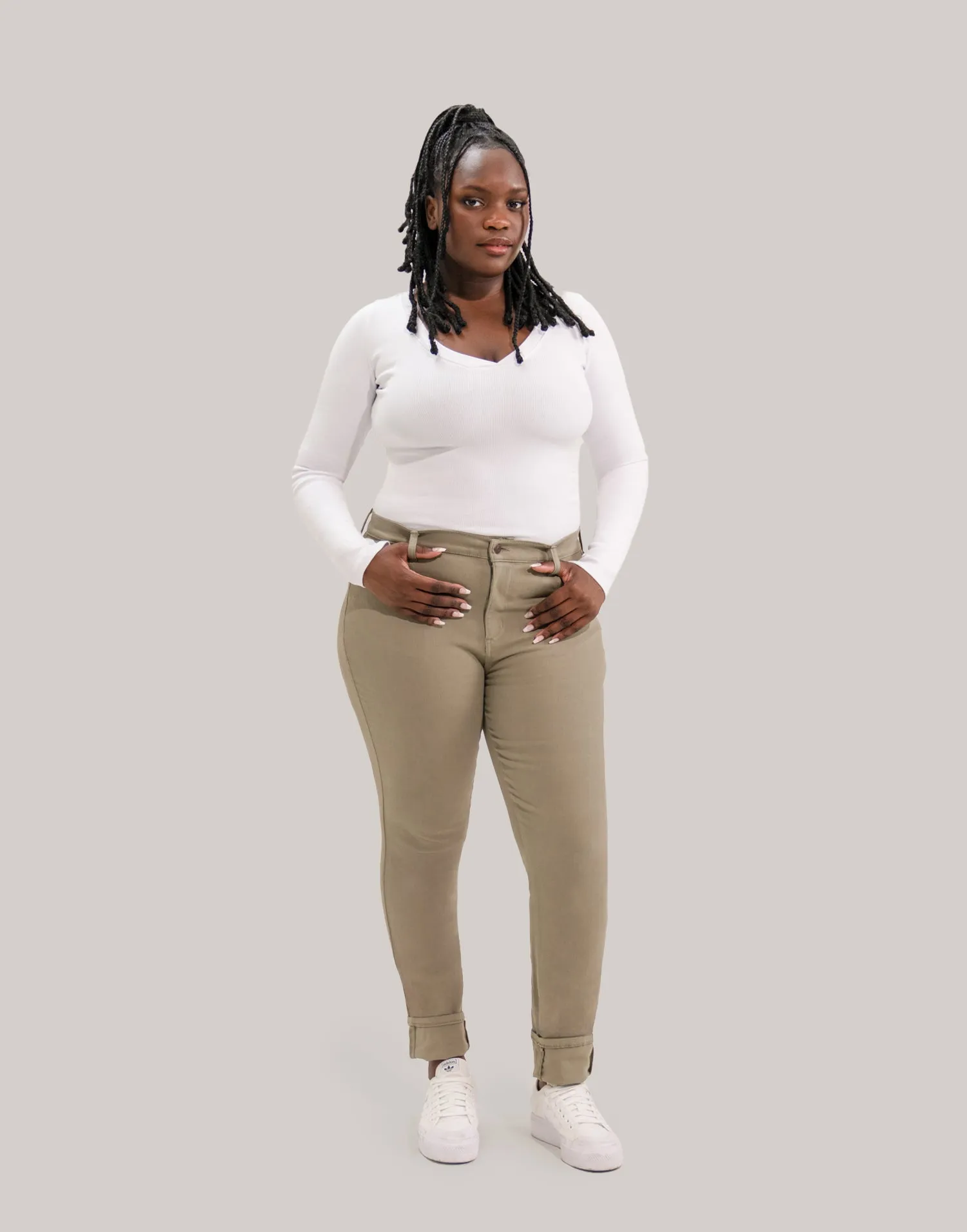 RACHEL SKINNY JEANS / VETIVER