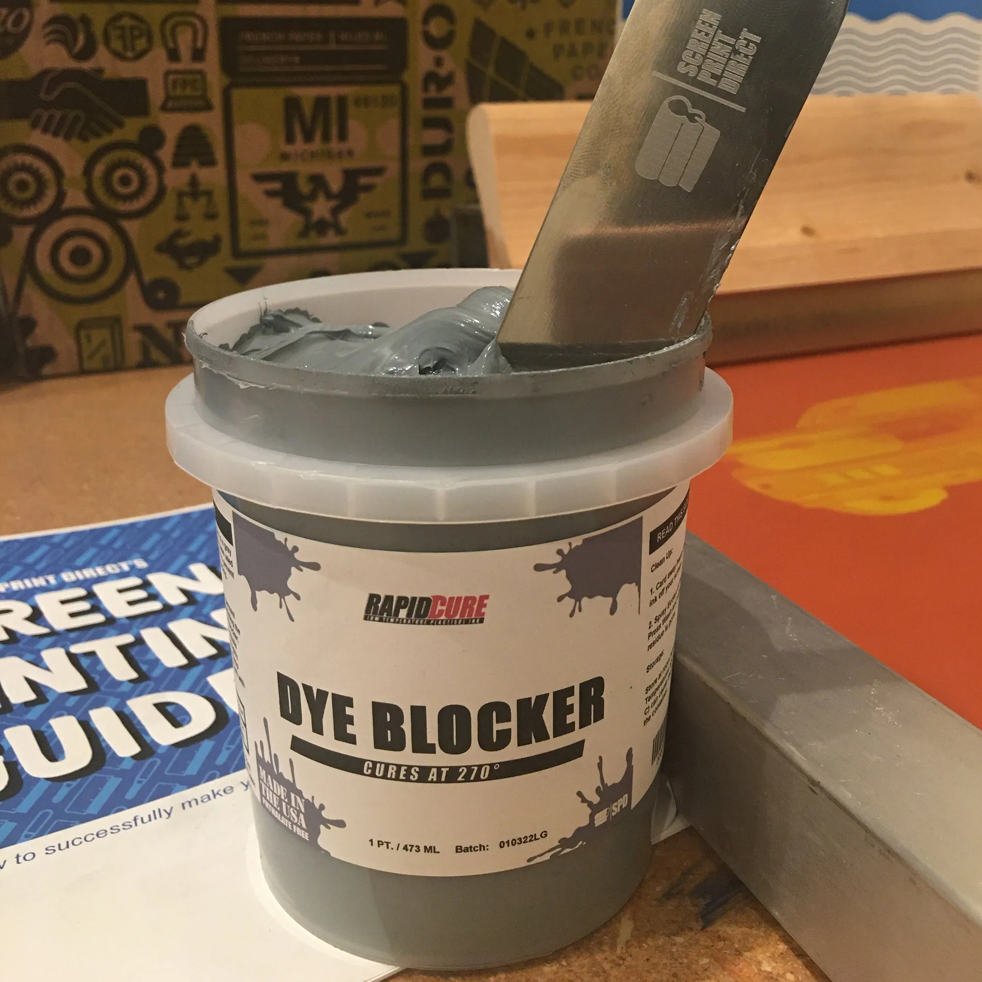 Rapid Cure Screen Printing Dye Blocker