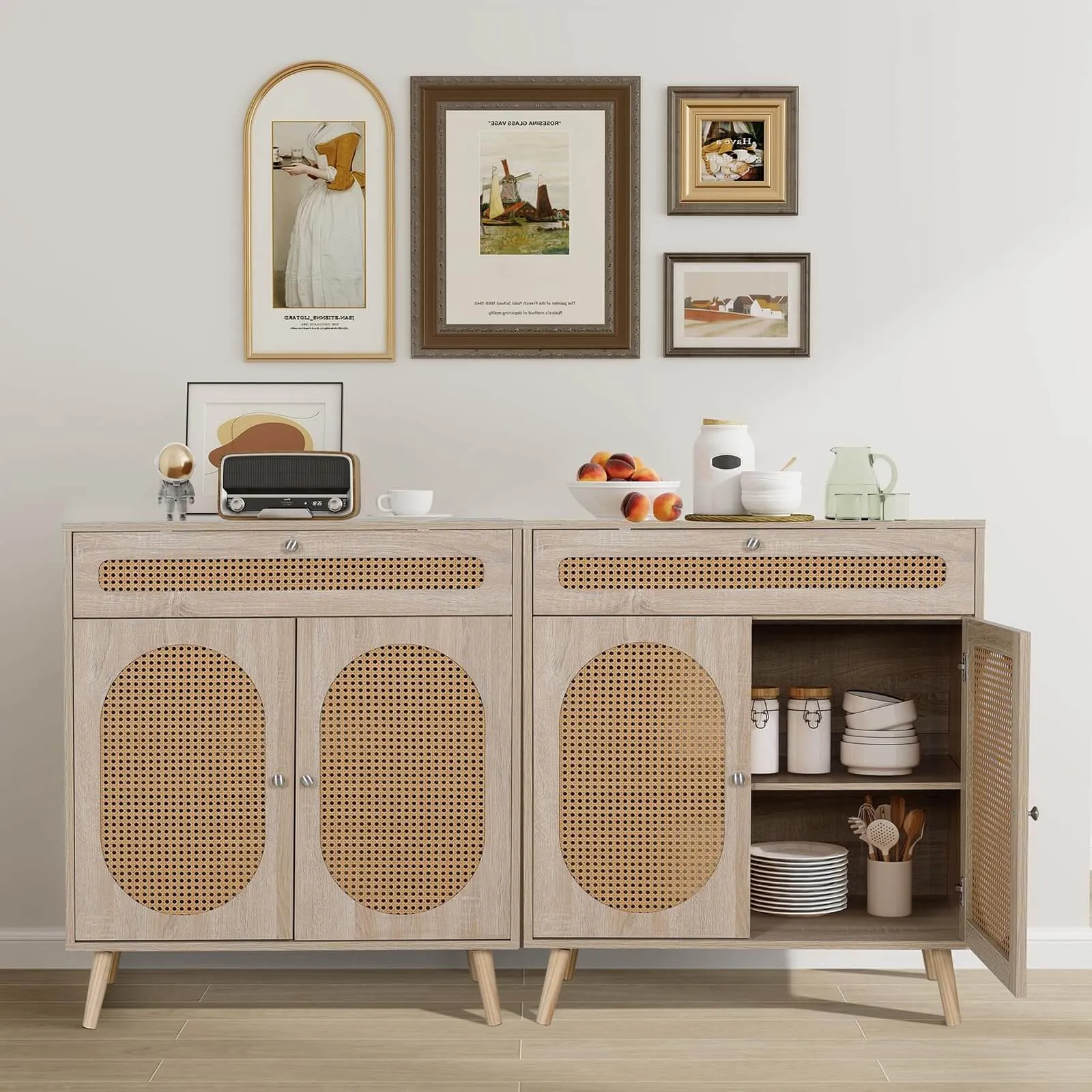 Rattan Buffet Cabinet With Drawer IF035