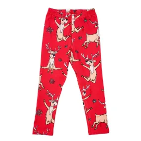 Red Reindeer Leggings