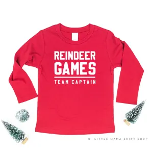 Reindeer Games Team Captain - Child LONG SLEEVE Tee