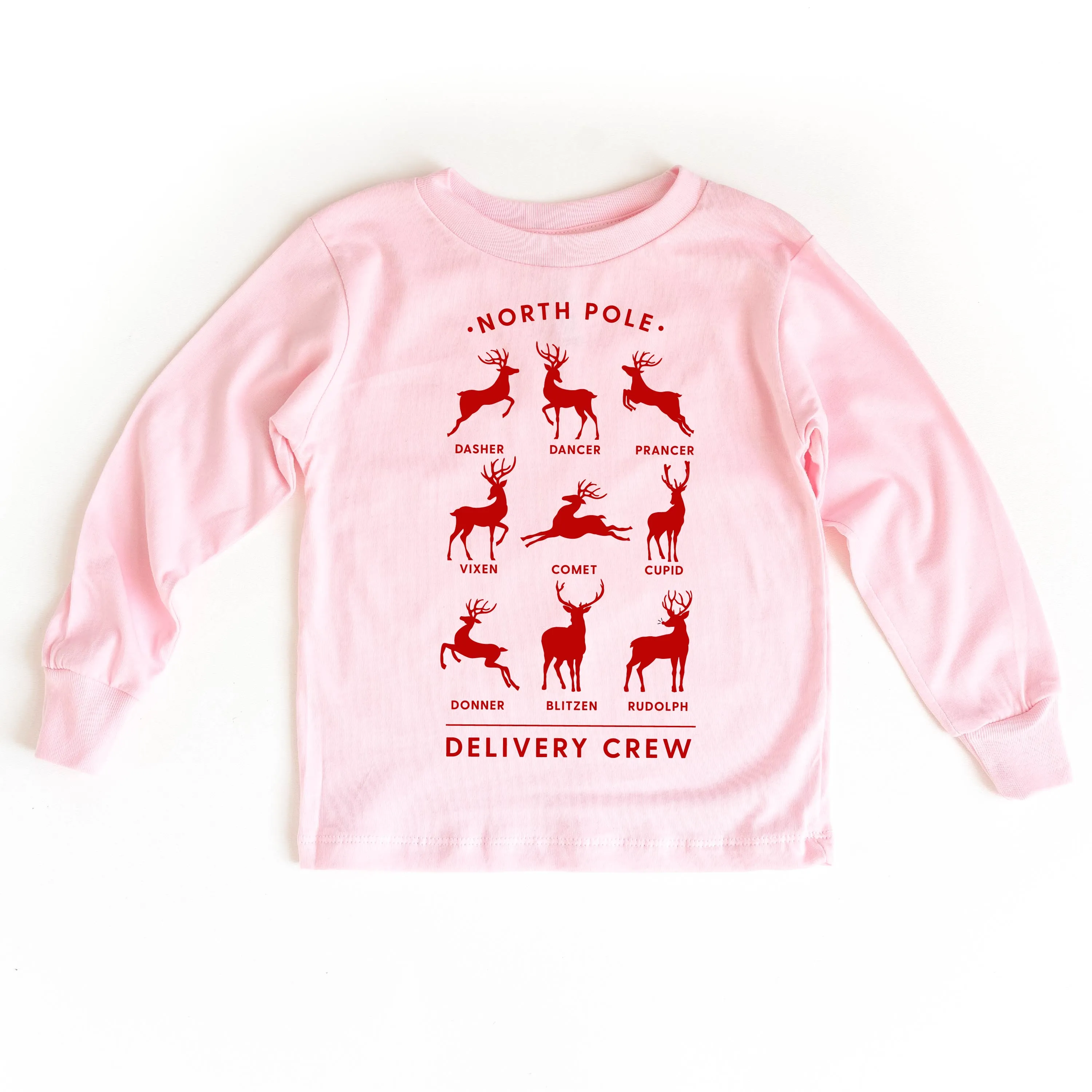 Reindeer - North Pole Delivery Crew - Child LONG SLEEVE Tee