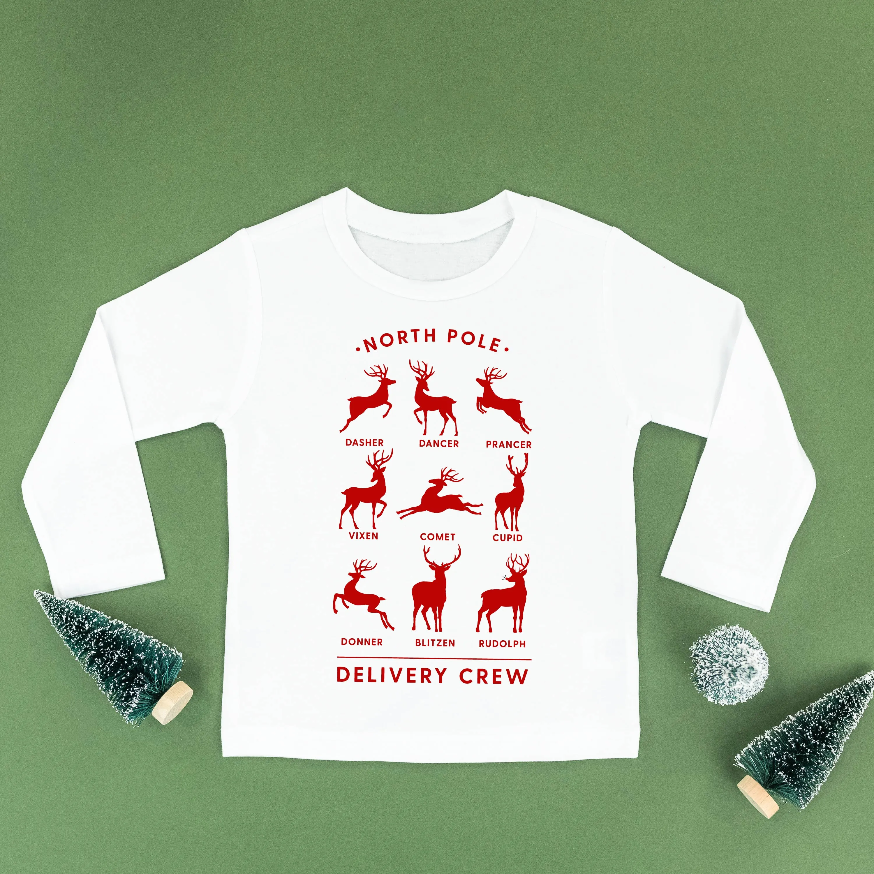 Reindeer - North Pole Delivery Crew - Child LONG SLEEVE Tee