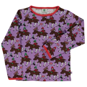 Reindeer t-shirt, viola