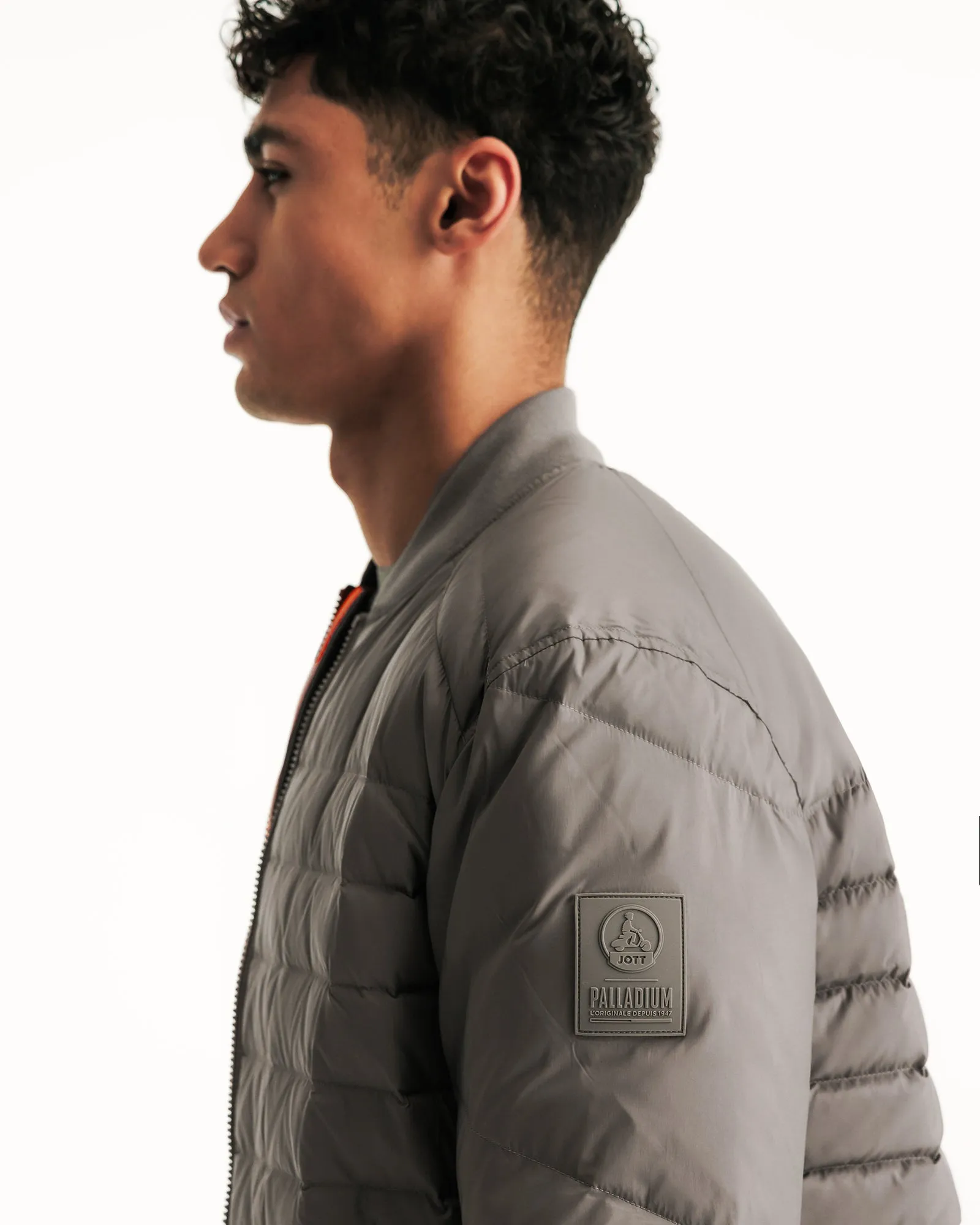 Rhona Taupe Bomber Jacket JOTT x PALLADIUM