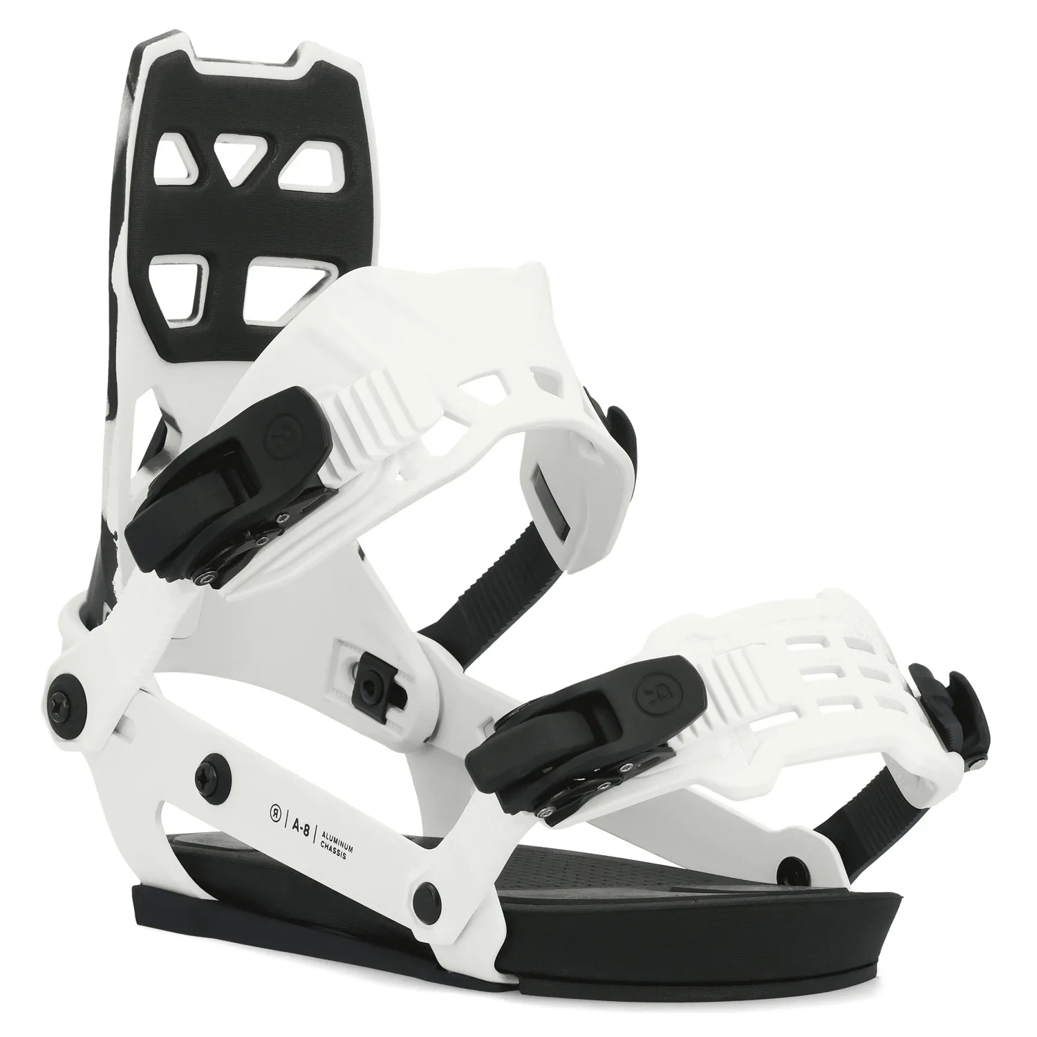 Ride Men's A-8 Snowboard Bindings 2024 White