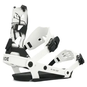 Ride Men's A-8 Snowboard Bindings 2024 White