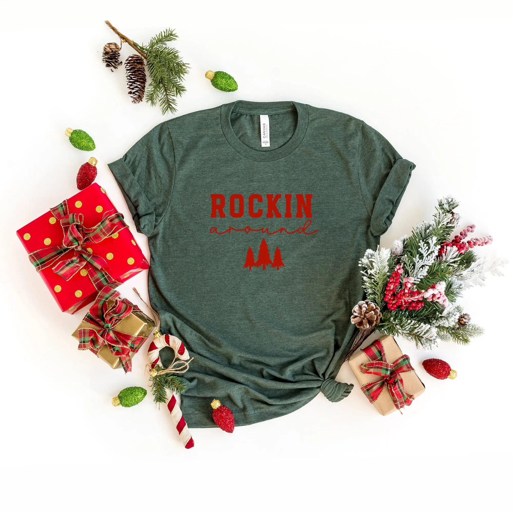 Rockin' Christmas Tree | Short Sleeve Crew Neck