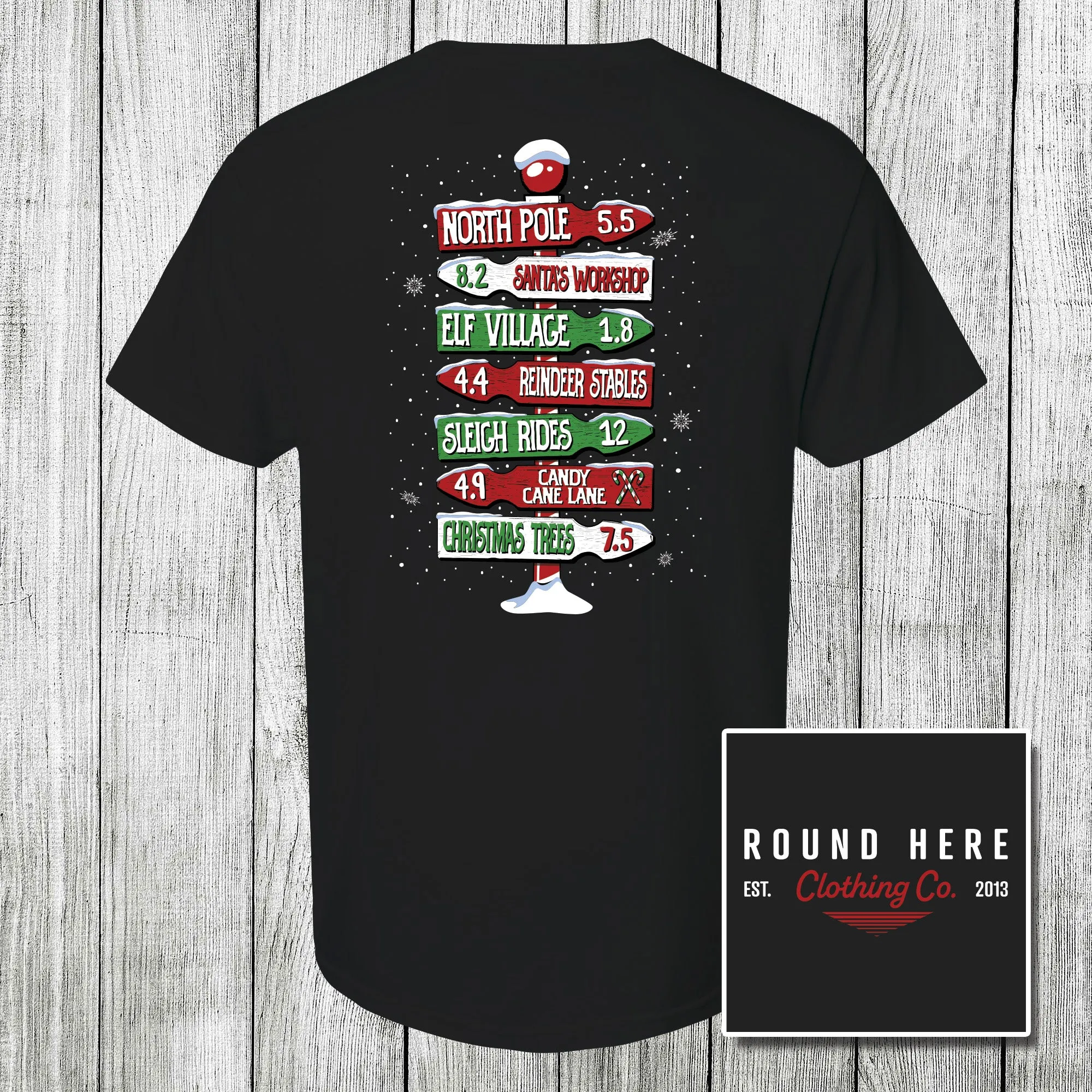 'Round Here Clothing North Pole Directions