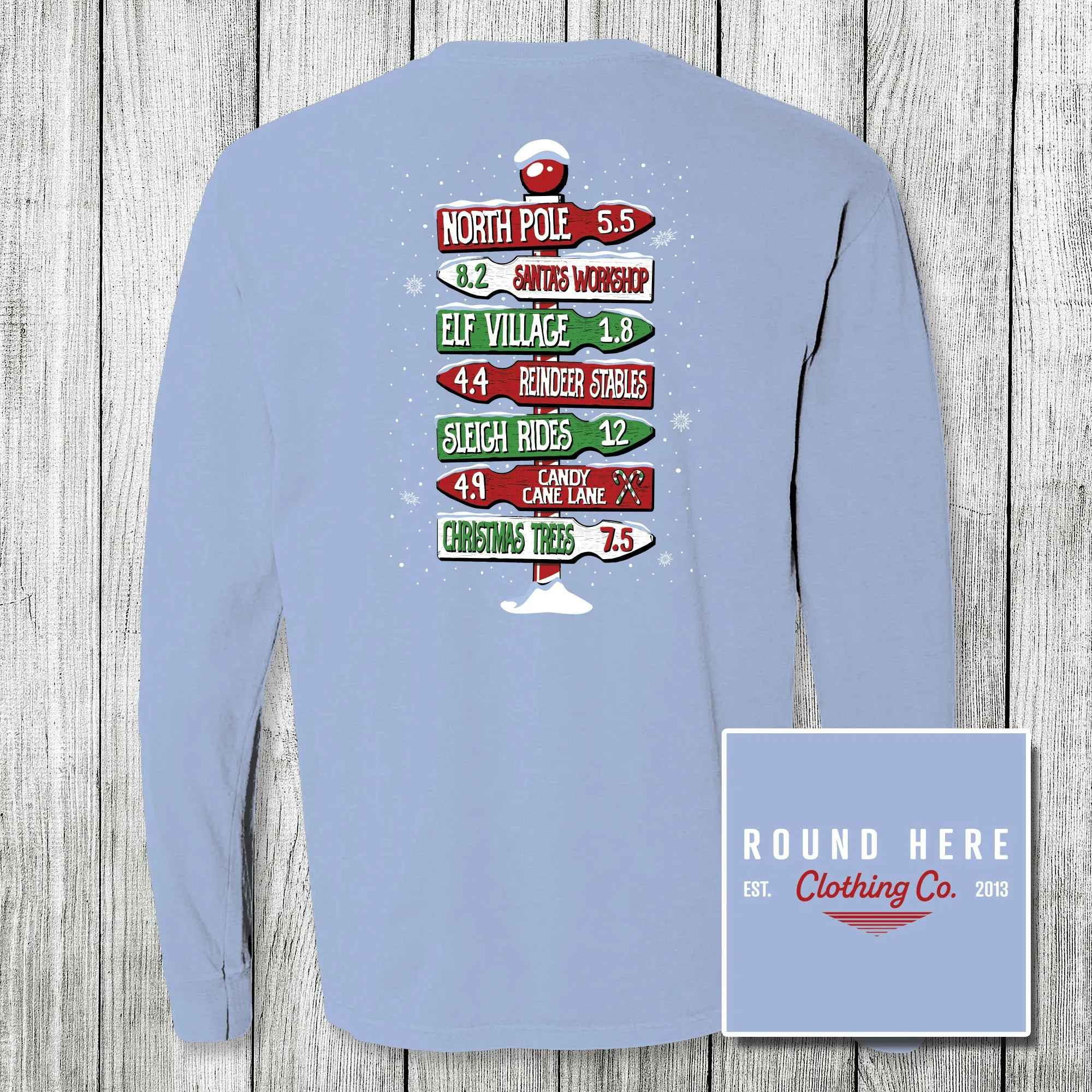 'Round Here Clothing North Pole Directions