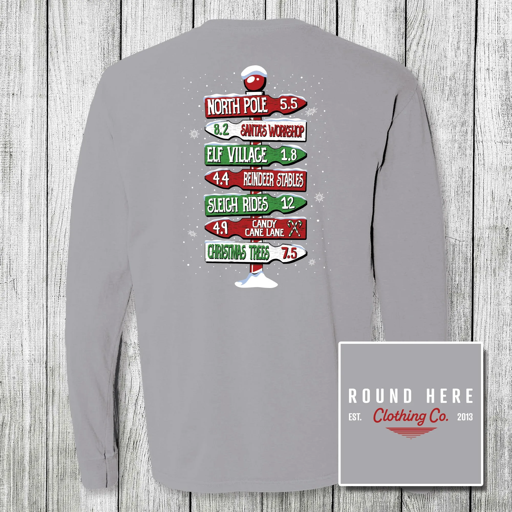 'Round Here Clothing North Pole Directions