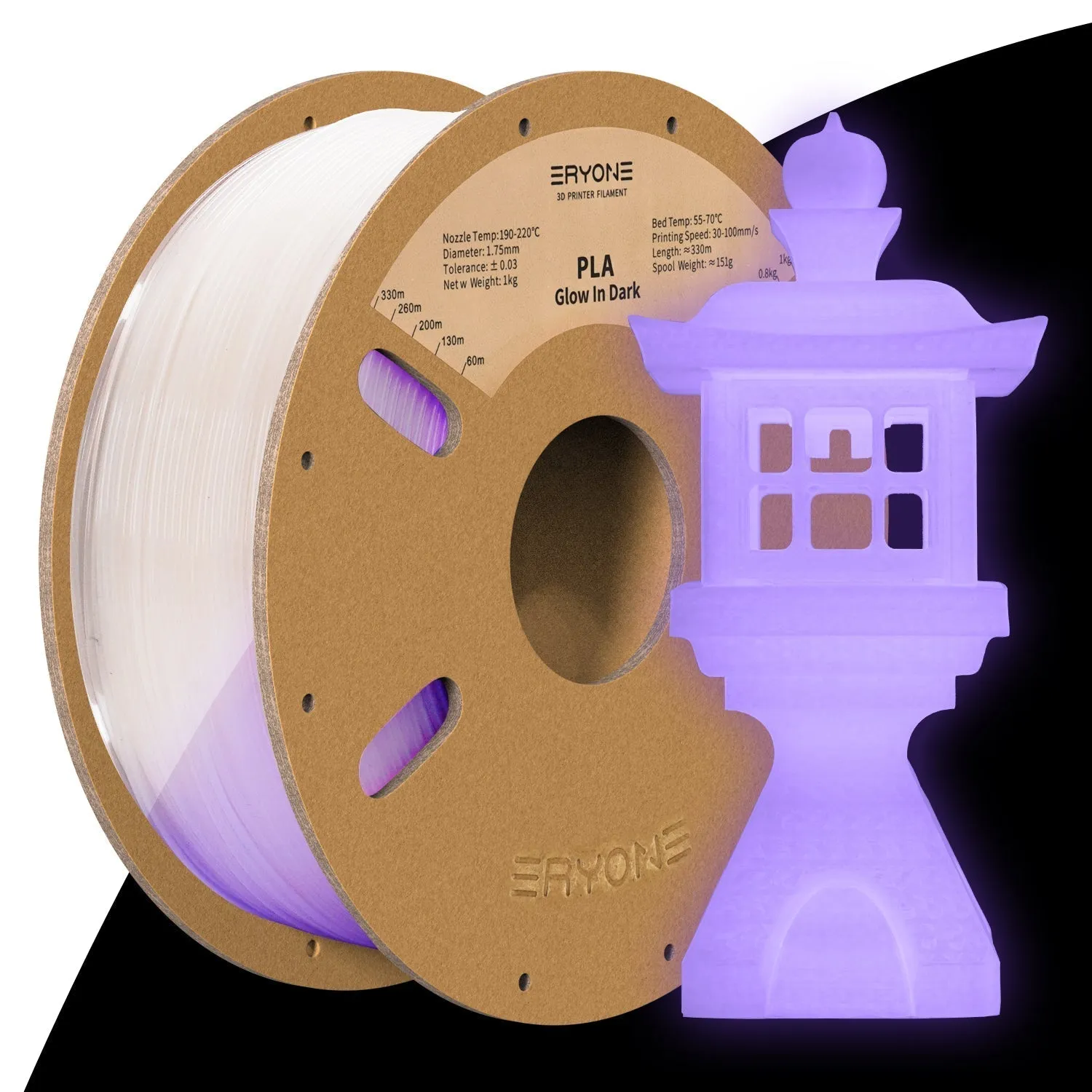 (RU only)Pre-sale- ERYONE All Series PLA 3D Filament 1kg  FREE SHIPPING(MOQ:20 rolls,can mix color)