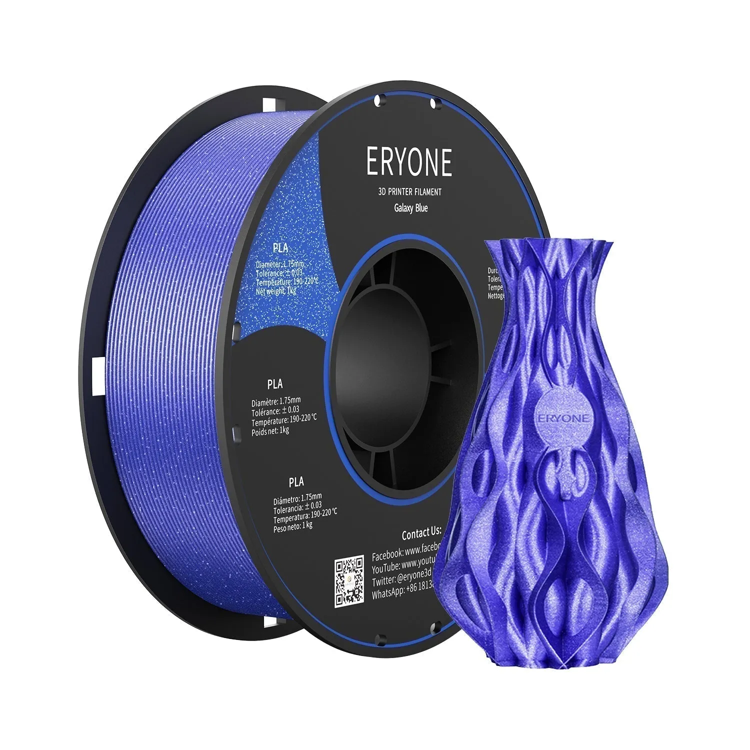 (RU only)Pre-sale- ERYONE All Series PLA 3D Filament 1kg  FREE SHIPPING(MOQ:20 rolls,can mix color)