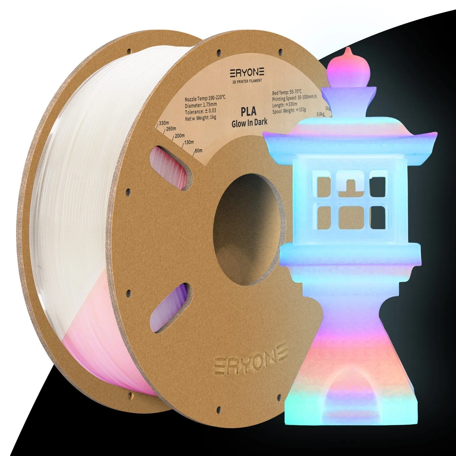 (RU only)Pre-sale- ERYONE All Series PLA 3D Filament 1kg  FREE SHIPPING(MOQ:20 rolls,can mix color)