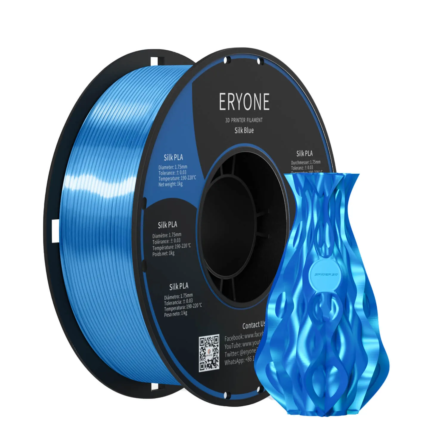 (RU only)Pre-sale- ERYONE All Series PLA 3D Filament 1kg  FREE SHIPPING(MOQ:20 rolls,can mix color)