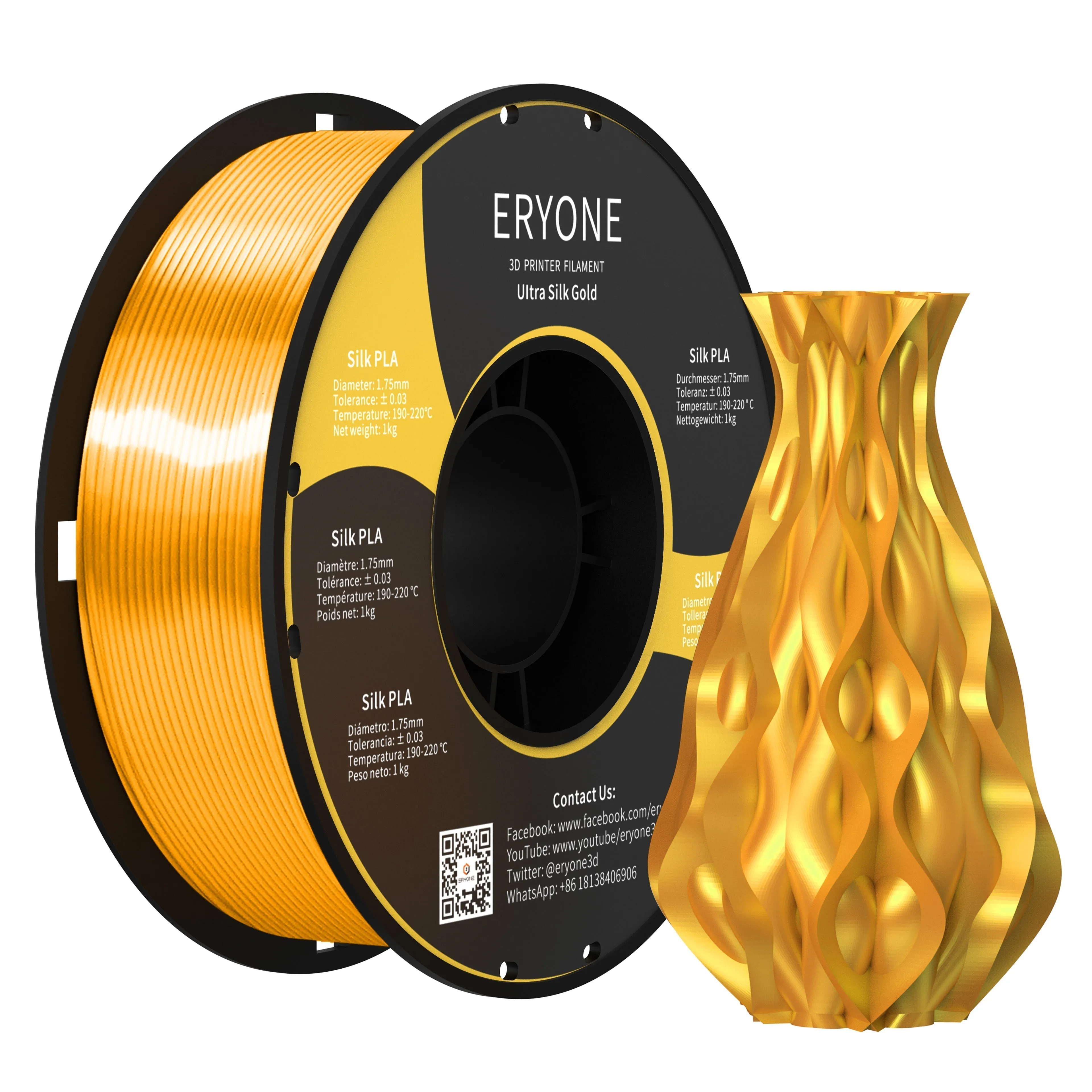 (RU only)Pre-sale- ERYONE All Series PLA 3D Filament 1kg  FREE SHIPPING(MOQ:20 rolls,can mix color)