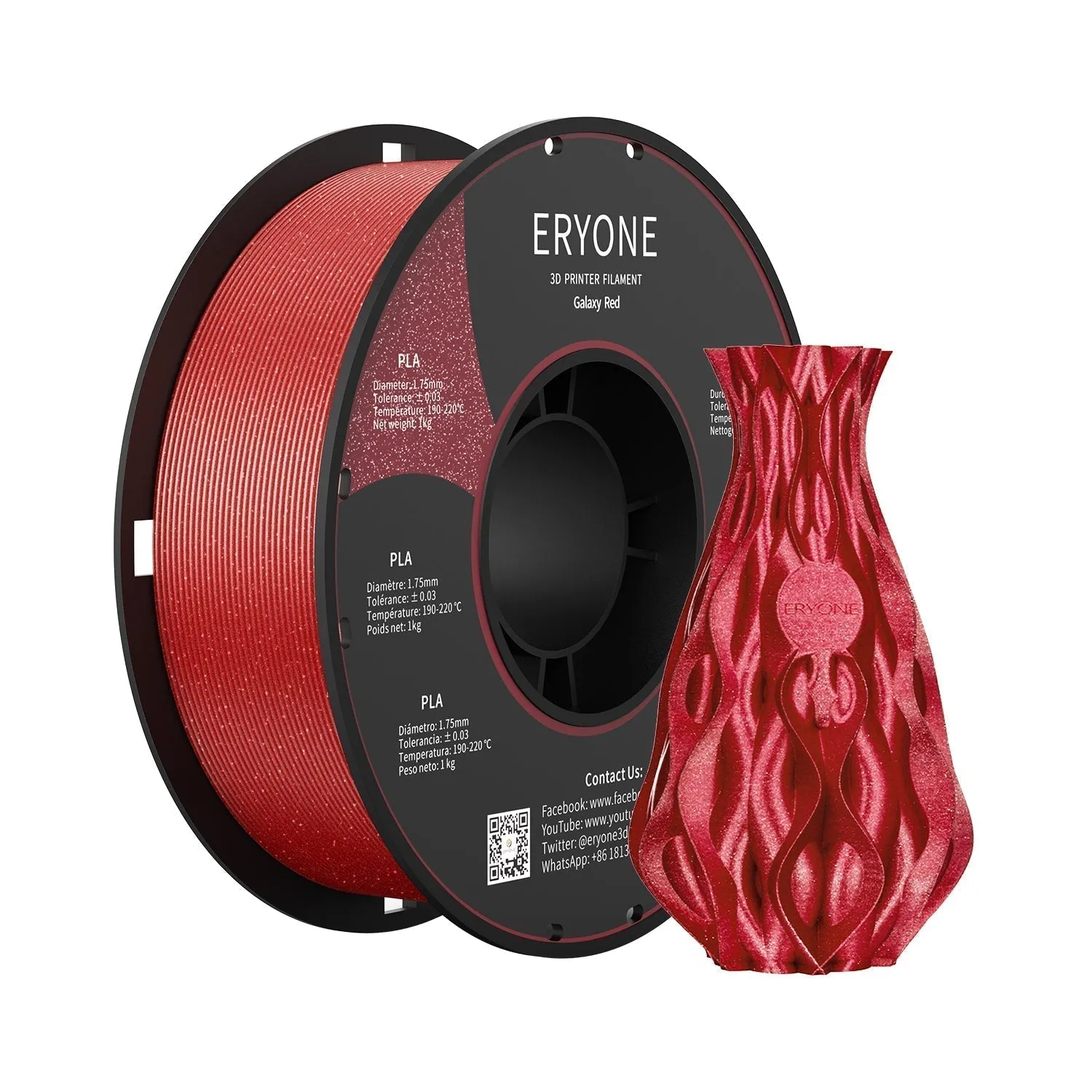 (RU only)Pre-sale- ERYONE All Series PLA 3D Filament 1kg  FREE SHIPPING(MOQ:20 rolls,can mix color)