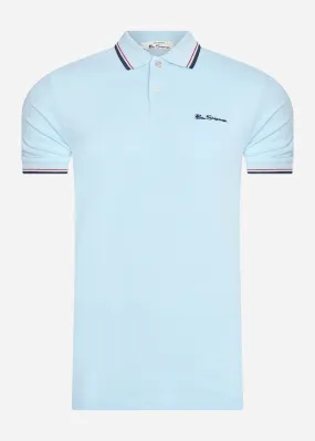 Signature polo - sky blue