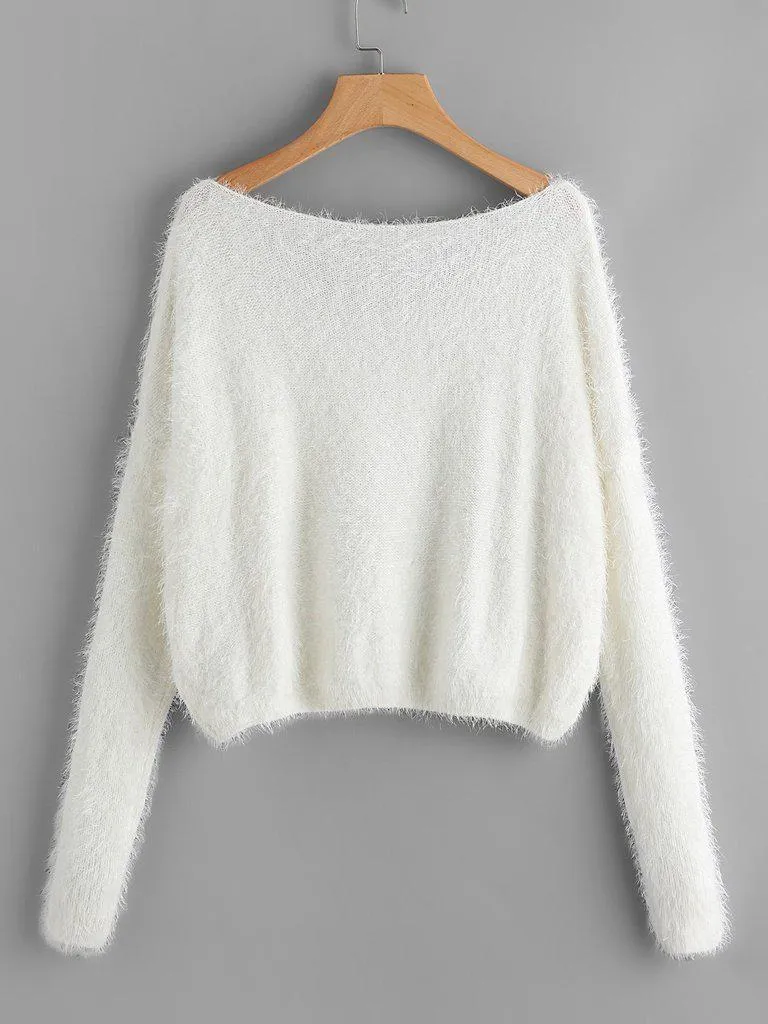 Single Pocket Front Fuzzy Jumper