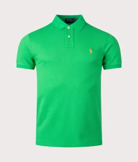 Slim Fit Mesh Polo Shirt