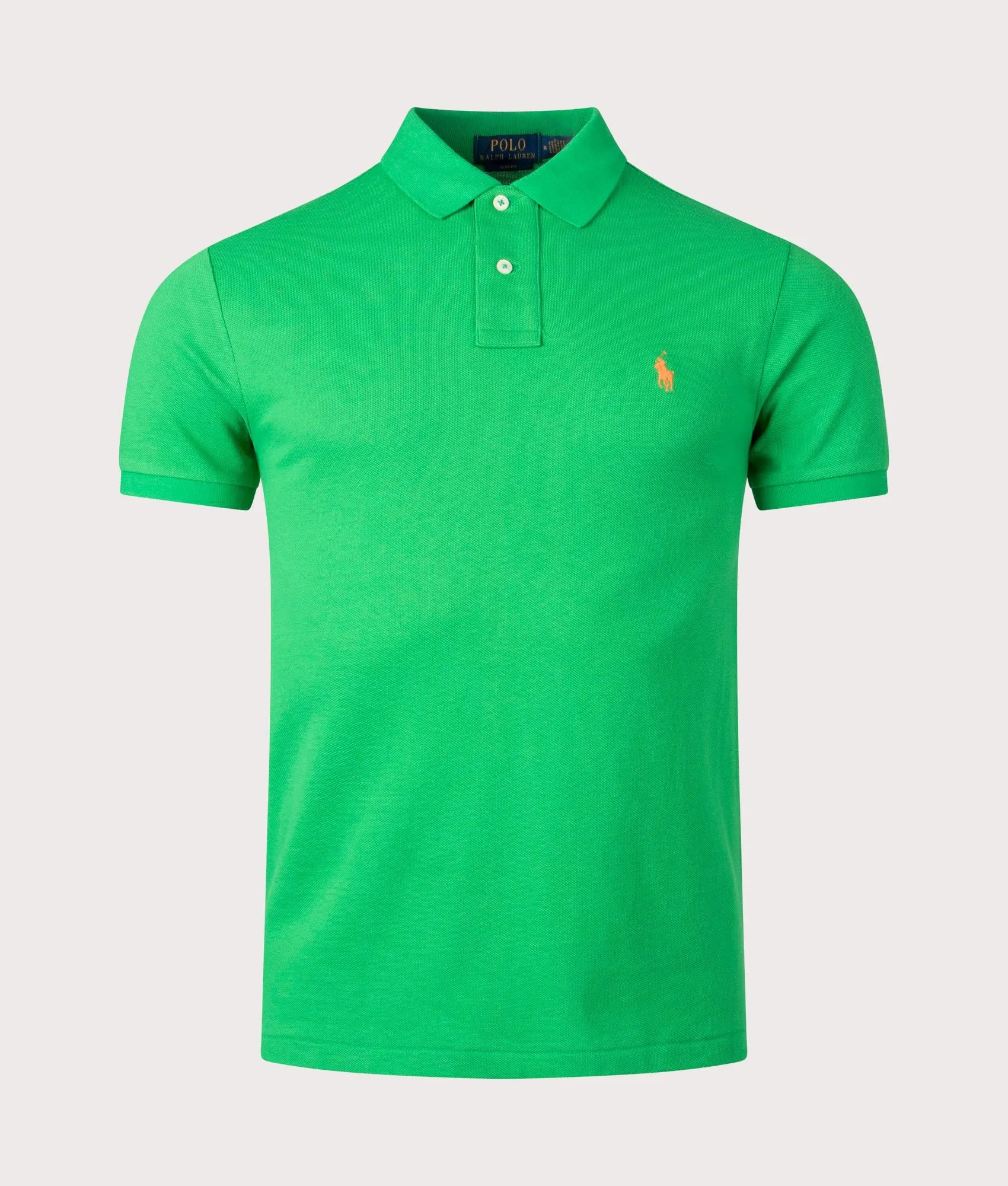 Slim Fit Mesh Polo Shirt