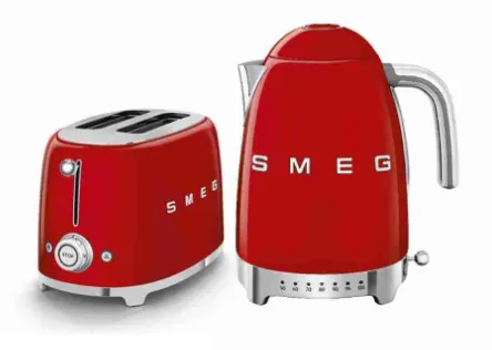 Smeg KLF04PKUK/PBUK/PGUK/RDUK Kettles 50's Style   TSF01PKUK/PBUK/PGUK/RDUK Toaster 50's Style