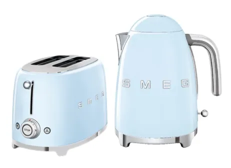 Smeg KLF04PKUK/PBUK/PGUK/RDUK Kettles 50's Style   TSF01PKUK/PBUK/PGUK/RDUK Toaster 50's Style