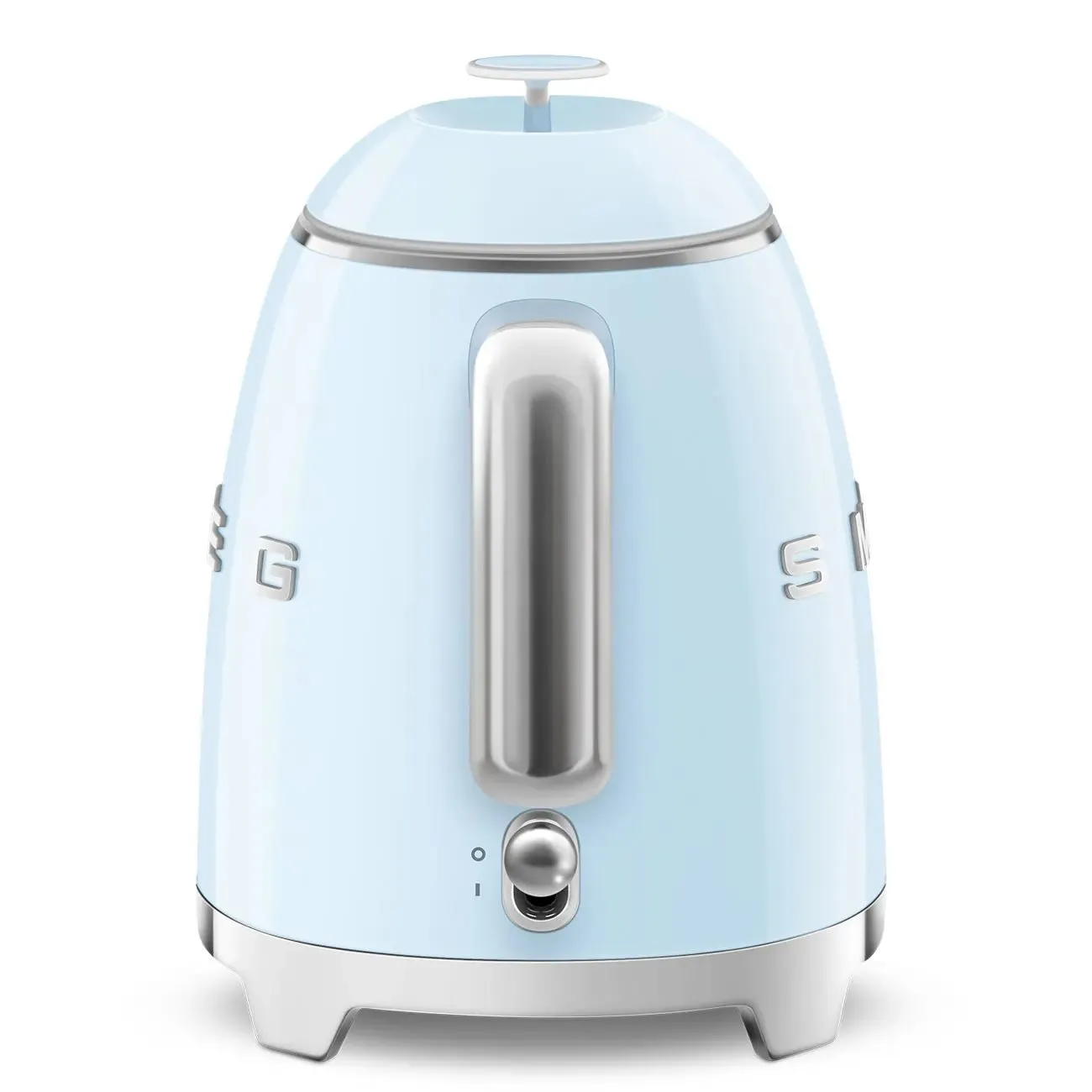 Smeg KLF05PBUK 0.8L Mini Kettle Pastel Blue, Retro 50's Style, Anti-Slip Base, Auto Shut Off, 1400W