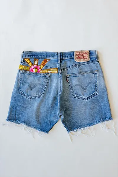 Sun Pocket Upcycled Levi's Shorts - #13