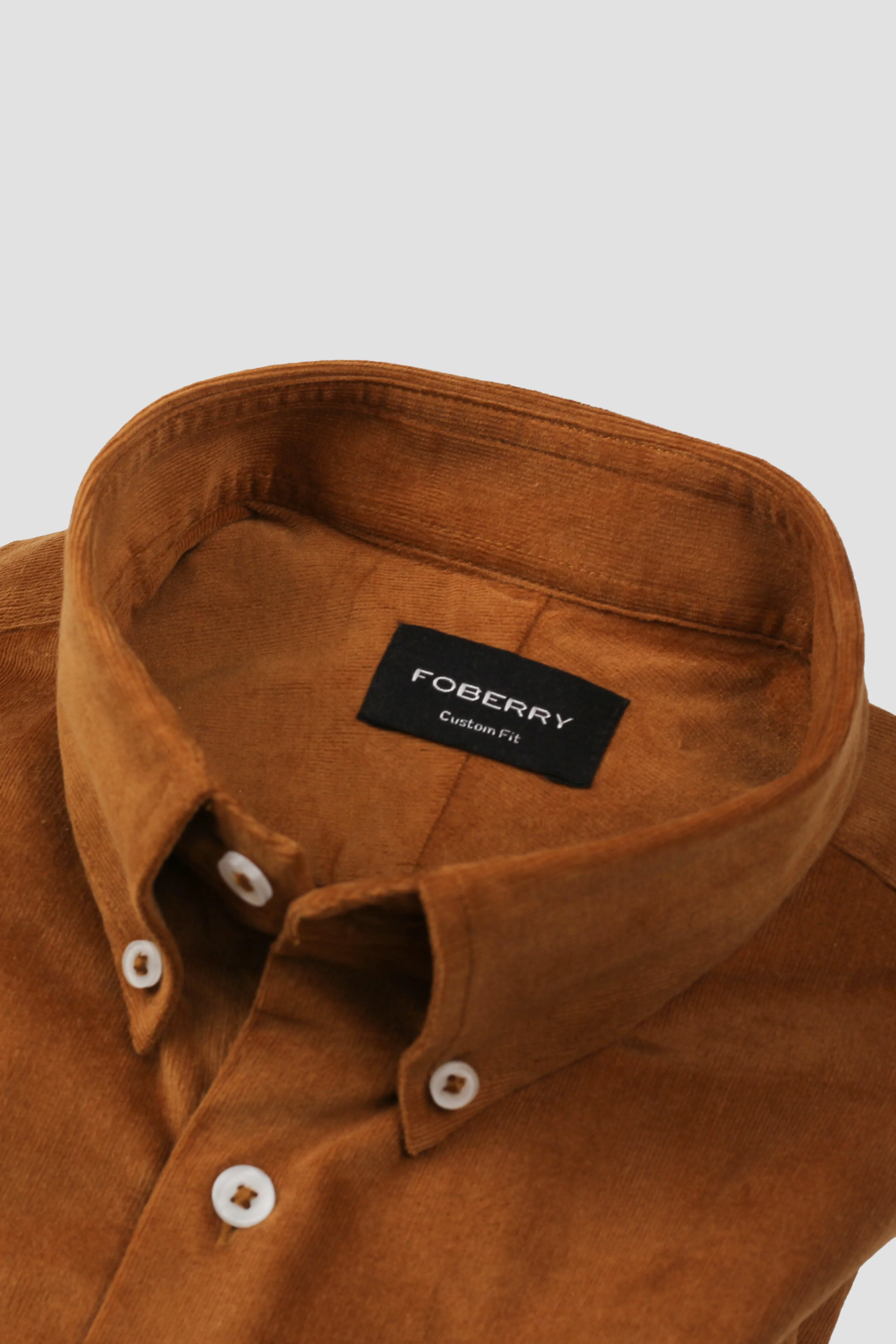 Tan Brown Corduroy Shirt