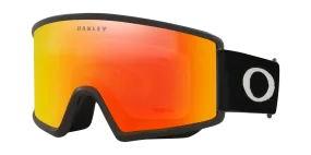 Target Line M Snow Goggles - Matte Black w/ Fire Iridium & Persimmon Lenses