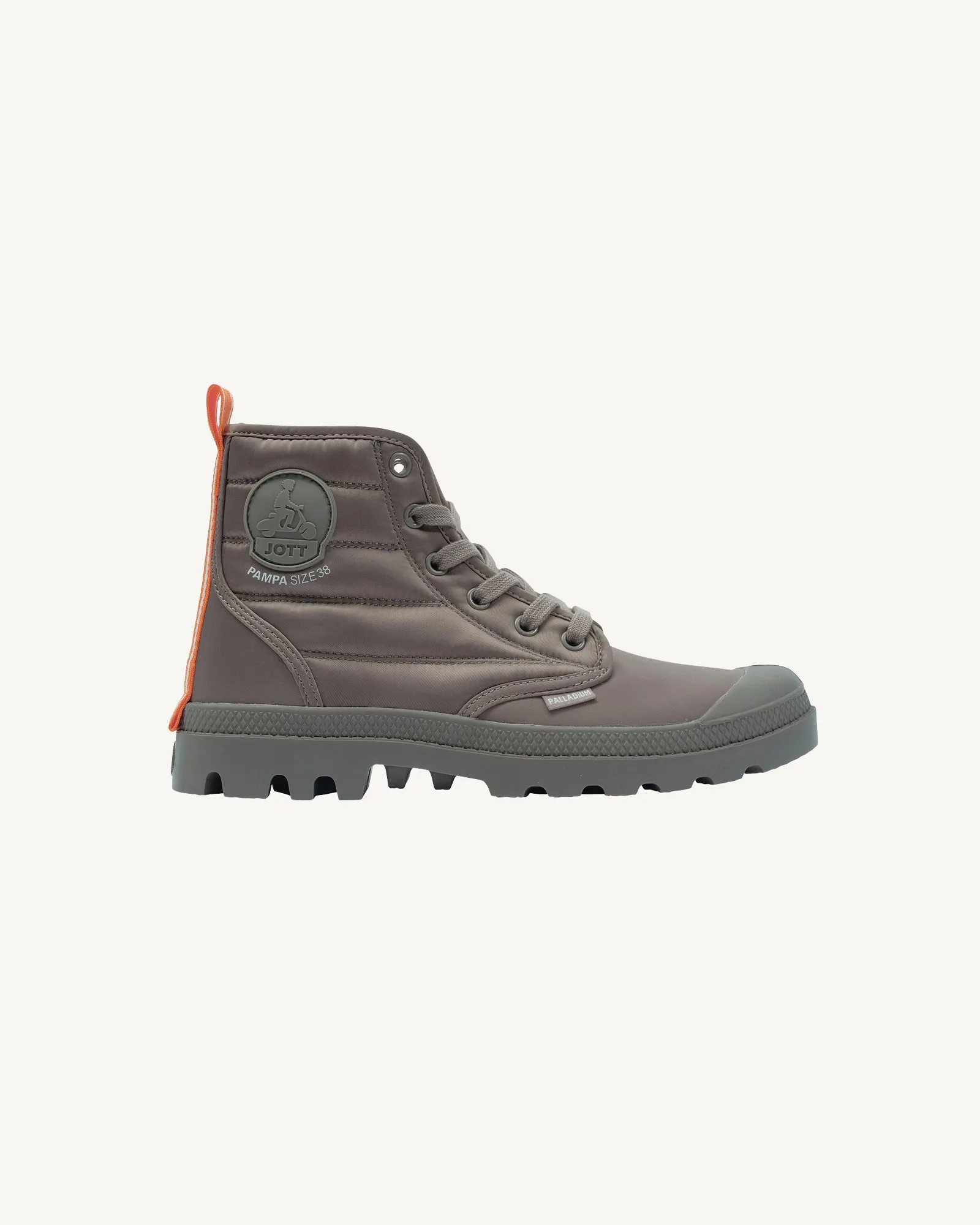 Taupe Rhona Pampa Hi Dare JOTT x PALLADIUM boots