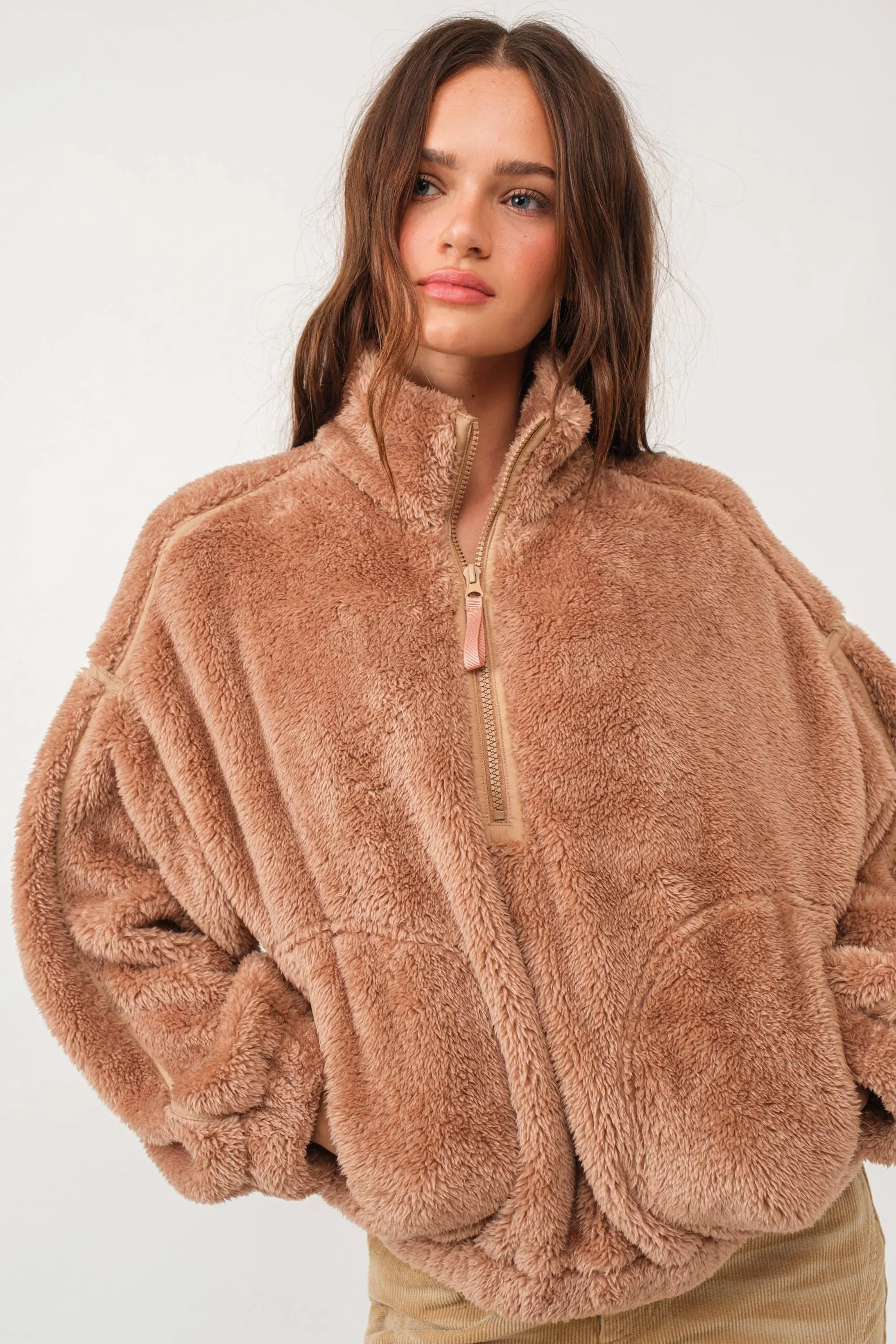 Taupe Teddy Bear Jacket