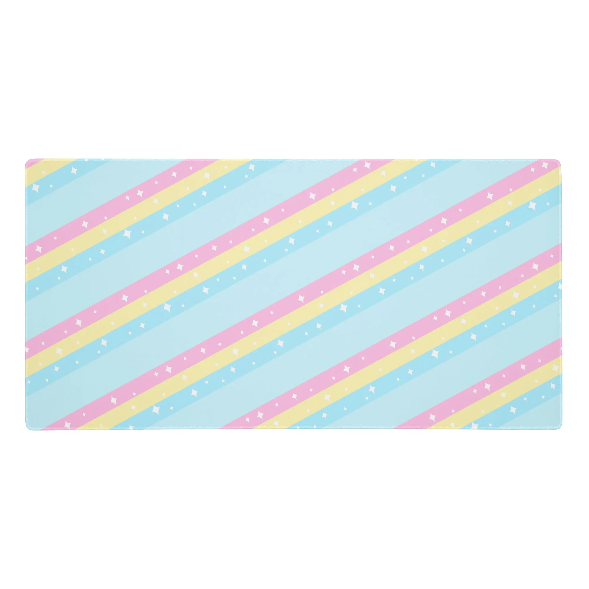 Teatime Fantasy Blue Rainbow Gaming Mouse Pad