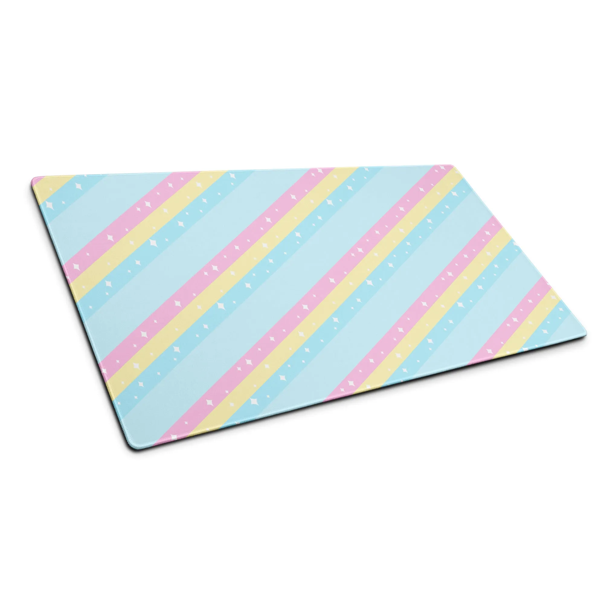 Teatime Fantasy Blue Rainbow Gaming Mouse Pad