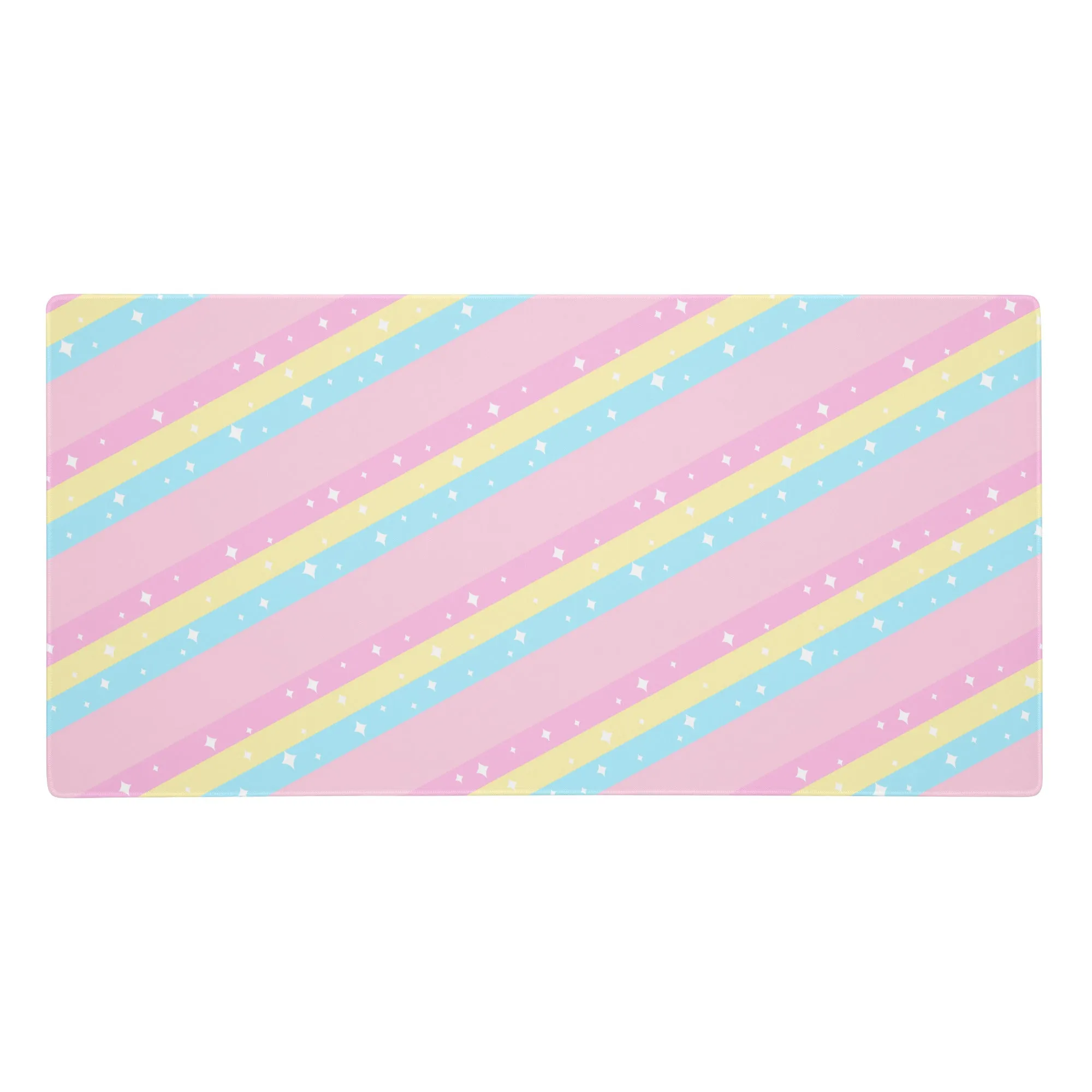 Teatime Fantasy Pink Rainbow Gaming Mouse Pad