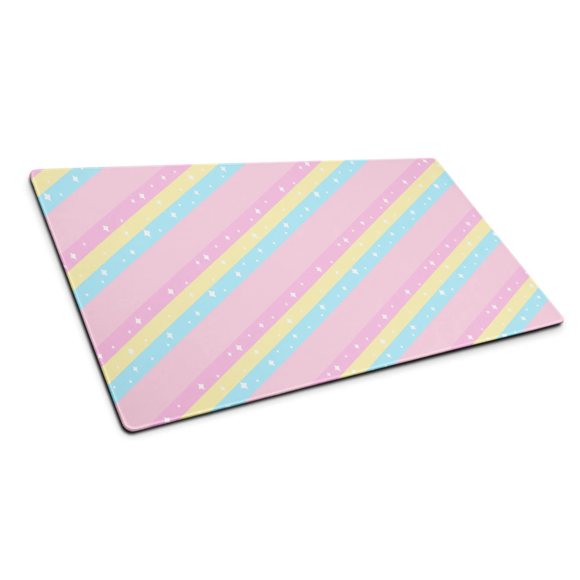 Teatime Fantasy Pink Rainbow Gaming Mouse Pad