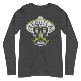 Tequila Skull Long Sleeve T-Shirt