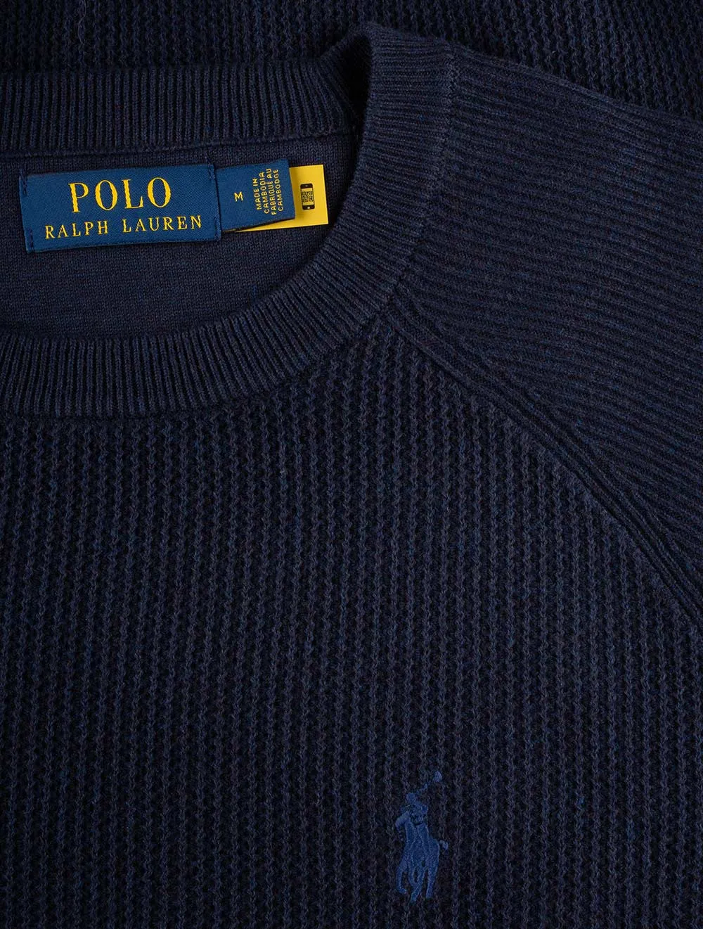 Textured Crewneck Jumper Cruise Navy