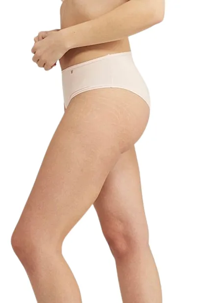 The Second Skin Stretch Mid Rise Waist Brief Blush Pink