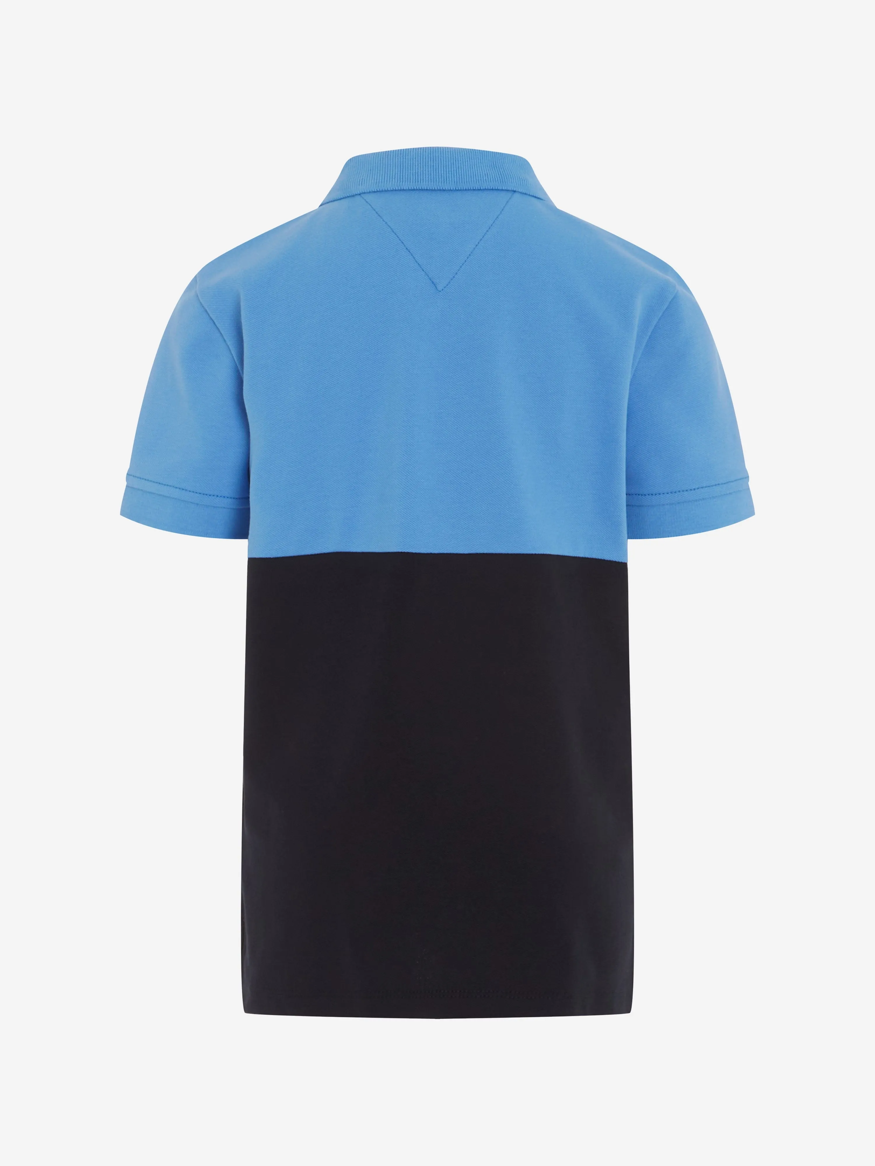 Tommy Hilfiger Boys Established Colourblock Polo Shirt in Blue