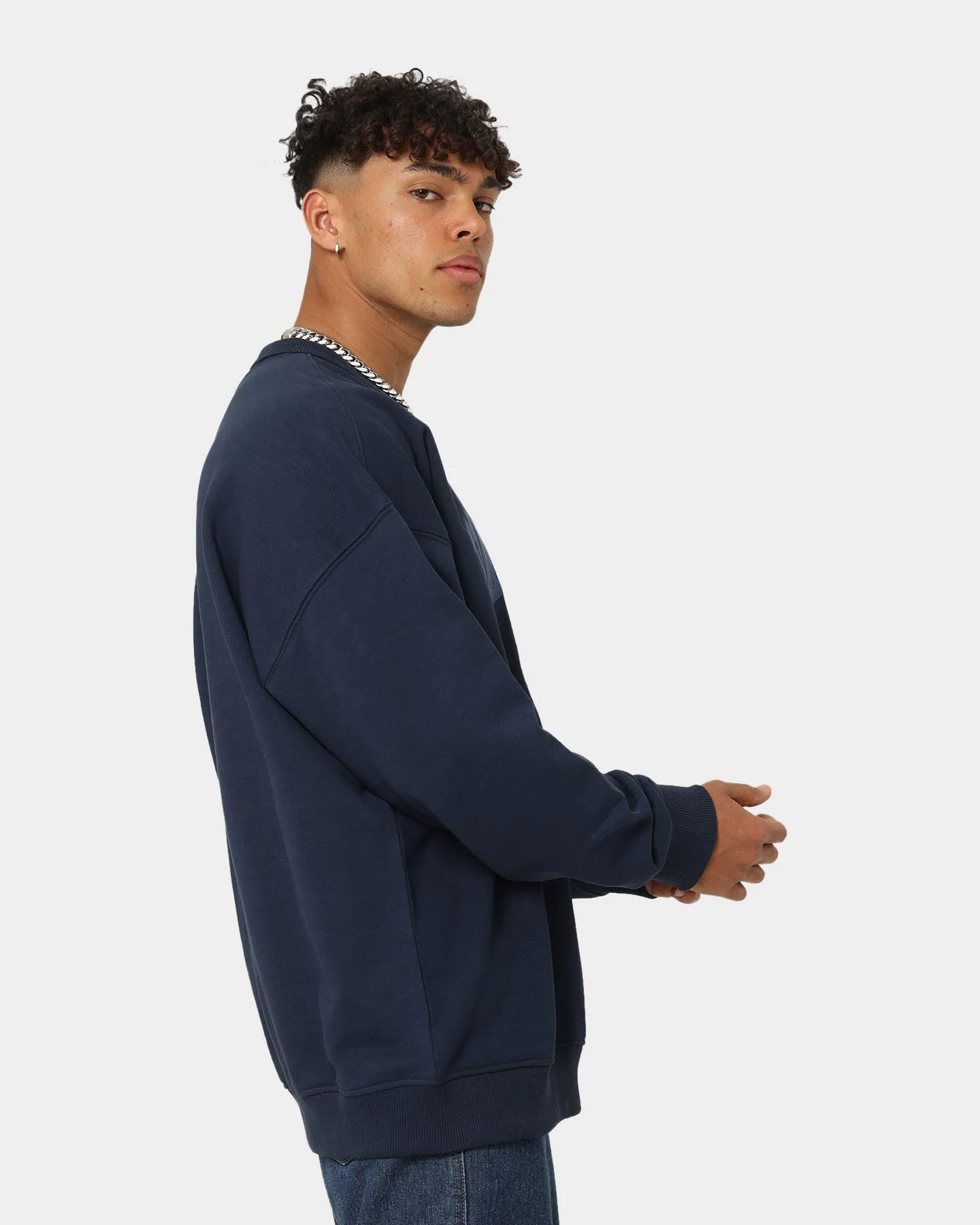 Tommy Jeans TJM Reverse Slub Crewneck Twilight Navy