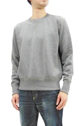 TOYS McCOY Sweatshirt Men's Casual Plain Sweat Shirt Loop-wheeled Vintage Style TMC2373 020 Heather-Gray